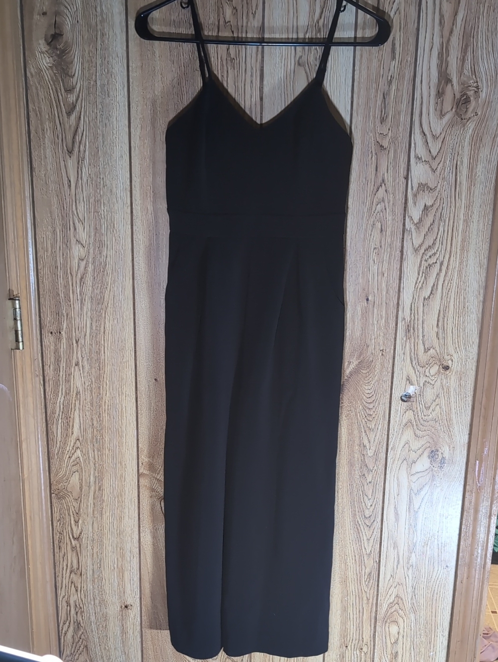 C/MEO Collective Black Spaghetti-Strap Romper